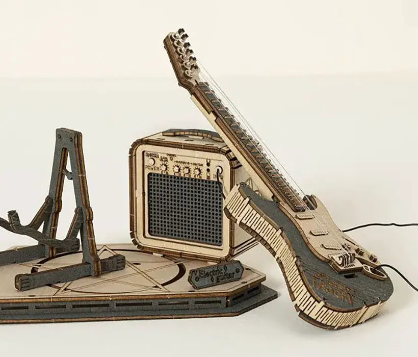 Mini Electric Guitar Model Building Kit