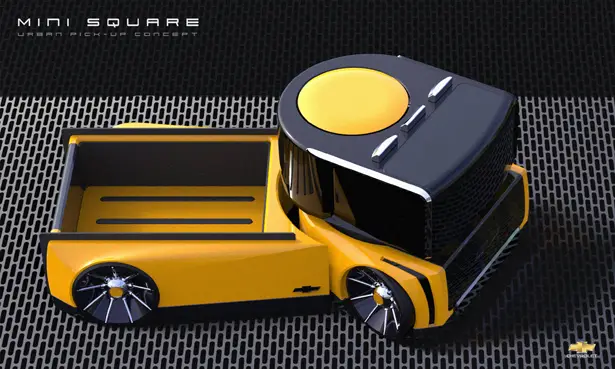 Mini Square Concept Pickup Truck by Hawon Jang