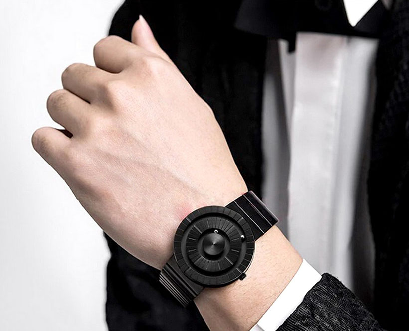 Minimal Rotating Magnetic Ball Watch by RJ68Collection