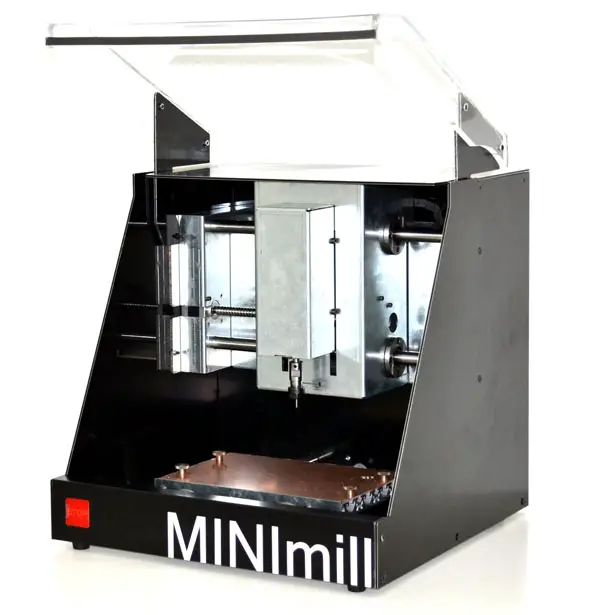 MINImill CNC Machine Brings Fully Automated Manufacturing on Your Desktop by Jakob Neuhauser, Thomas Schiefermair, and Martin Viereckl