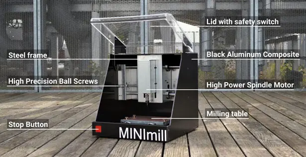 MINImill CNC Machine Brings Fully Automated Manufacturing on Your Desktop by Jakob Neuhauser, Thomas Schiefermair, and Martin Viereckl