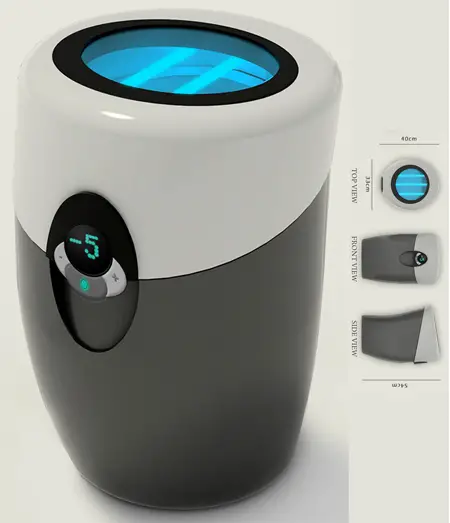 MINUS Garbage Bin Will Remove Bad Smell and Bacteria