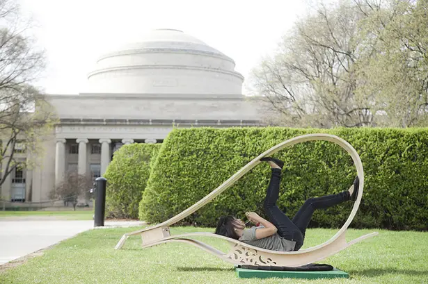 MIT Soft Rockers : Smart, Clean Energy Charging Stations Disguised as Outdoor Rocking Lounge Furniture