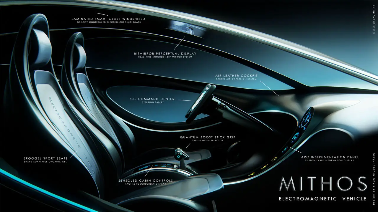 Futuristic MITHOS Electromagnetic Vehicle Features Crash Resistant Body and  Quantum Boost Technology - Tuvie Design