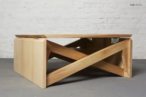 MK1 Transforming Coffee Table Wood by Duffy London