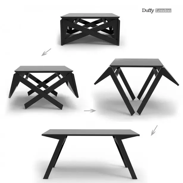 MK1 Transforming Coffee Table Wood by Duffy London