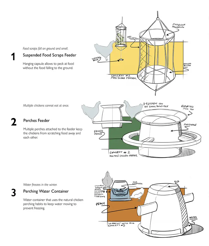 Modern Backyard Chicken Feeder by Brady Kimmel