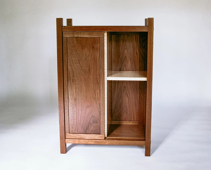 Handmade Wood Bar Cabinet by Mokuzai Furniture