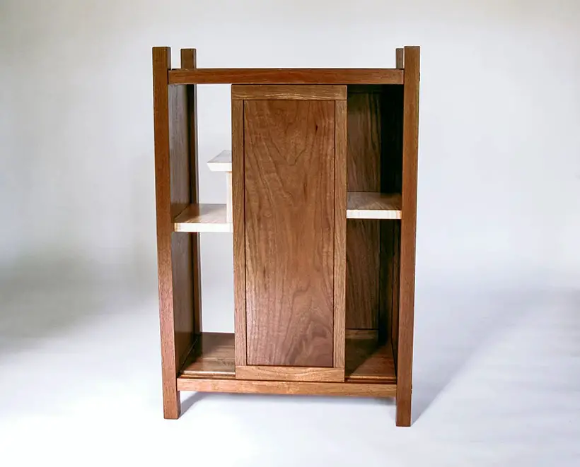 Handmade Wood Bar Cabinet by Mokuzai Furniture