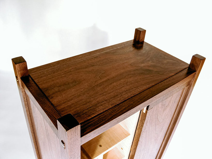 Handmade Wood Bar Cabinet by Mokuzai Furniture
