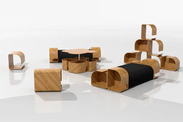 Modular Furniture Design by Krisztián Griz