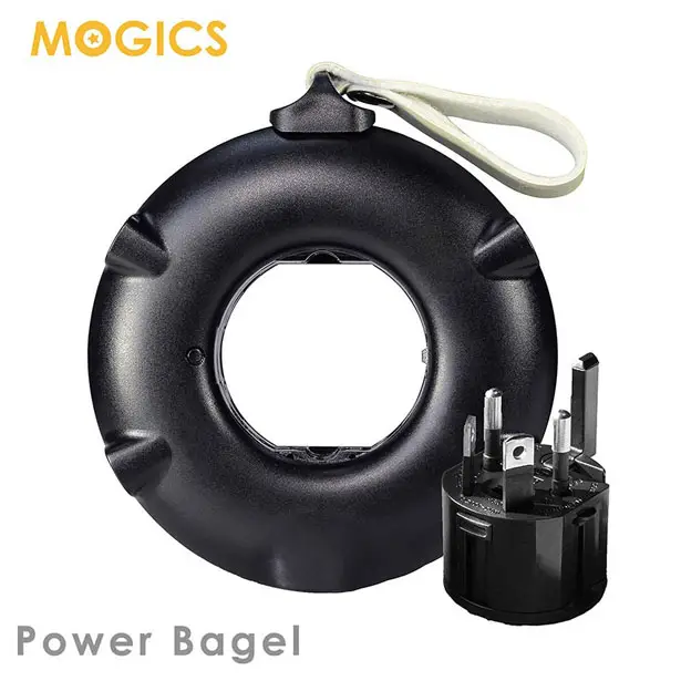 MOGICS Bagel - a Pocket Sized Universal Travel Power Strip