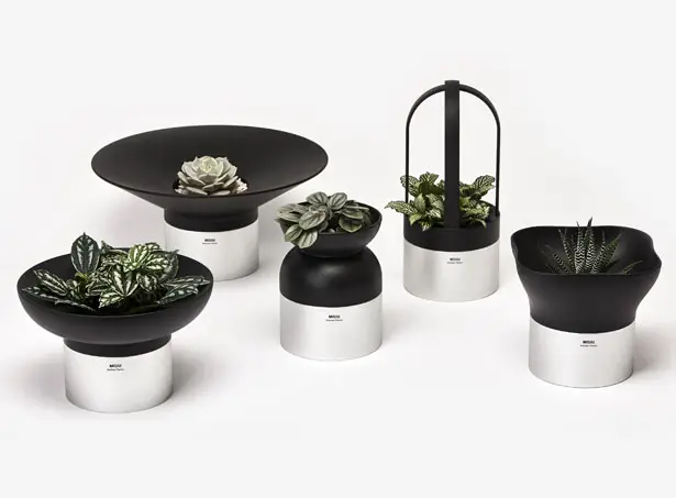 Moju Modular Planters for Interior by Andrea Ponti of Ponti Design Studio