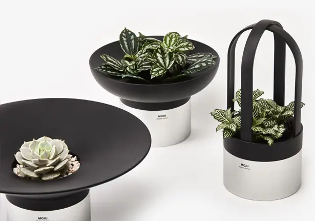 Moju Modular Planters for Interior by Andrea Ponti of Ponti Design Studio