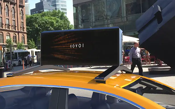 Moment M17 Digital Car Top Advertising Display by Bluemap Design and Moment Solutions