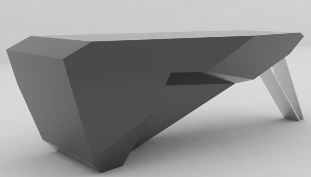 Monolith Desk by Jose Jorge Hinojosa Primo