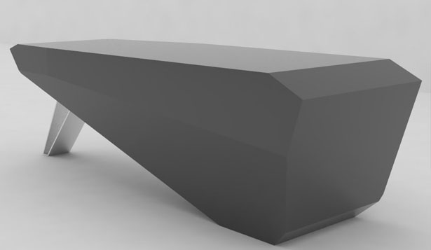 Monolith Desk by Jose Jorge Hinojosa Primo