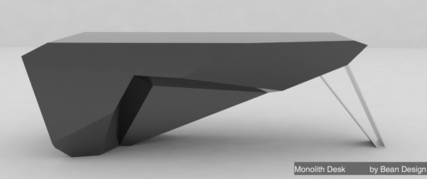 Monolith Desk by Jose Jorge Hinojosa Primo