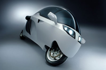 MonoTracer Sexy Cabin Motorycle with Low Emissions
