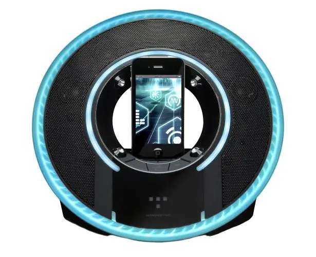 Monster Tron Light Disc Audio Dock Boasts Futuristic Style and High Definition Sound