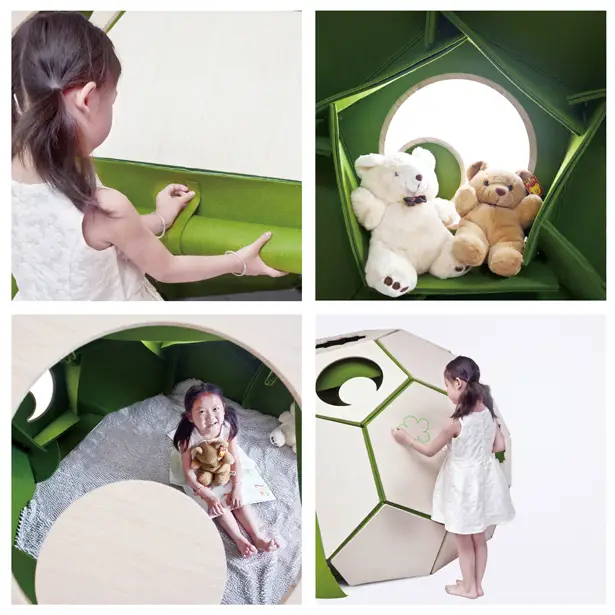 Moon House : Modern Children Tent by Qianqian Hu, Heguang Wang, Yang Zhang, and Yilin Liang