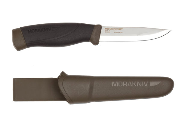 Morakniv Companion Heavy Duty Knife with Carbon Steel Blade Is Perfect for Batoning