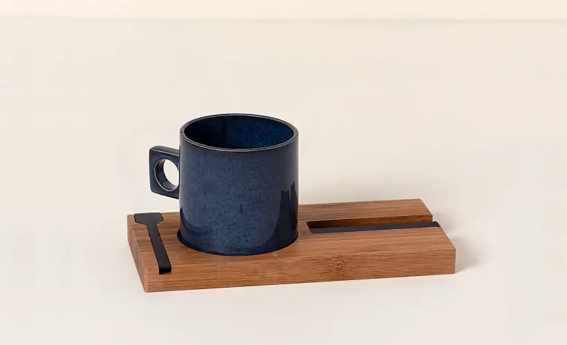 Morning Scroll Coffee Set by Corky Cholakian