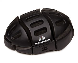 Morpher Flat Folding Helmet Is Smaller Than A Conventional Bike Helmet When Folded