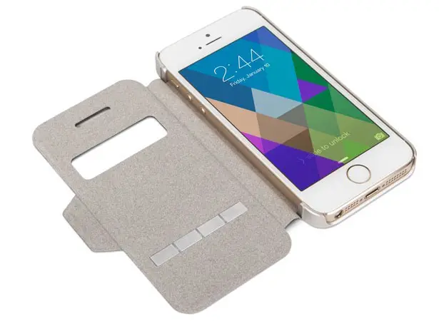 Moshi SenseCover Brushed Titanium iPhone Case with Embedded SensArray Pads