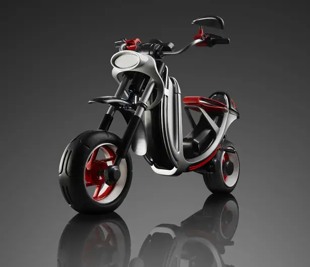 Moto Vida Concept Scooter by Keving Chang