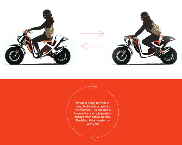 Moto Vida Concept Scooter by Keving Chang