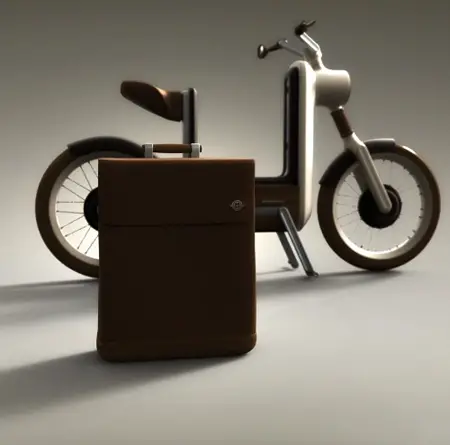 Motobecane Motivo Comes with A Battery Carrier Stored in A Suitcase