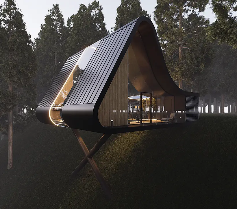 Mountain Cabin Architectural Design by Lino Liao