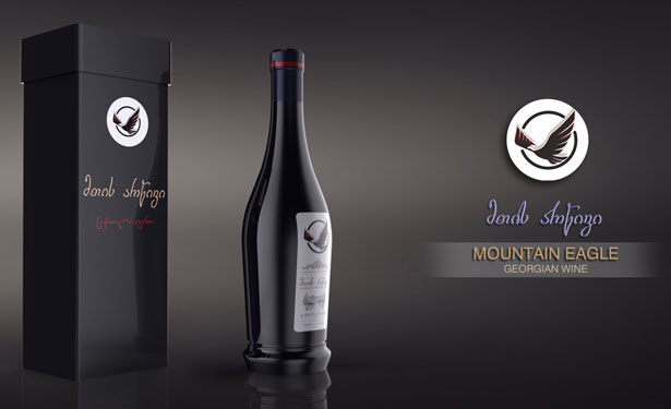 Wine Bottle Packaging Design for Mountain Eagle by Giorgi Tedoradze