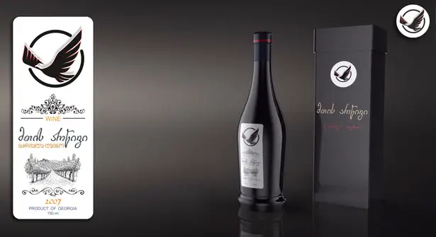Wine Bottle Packaging Design for Mountain Eagle by Giorgi Tedoradze