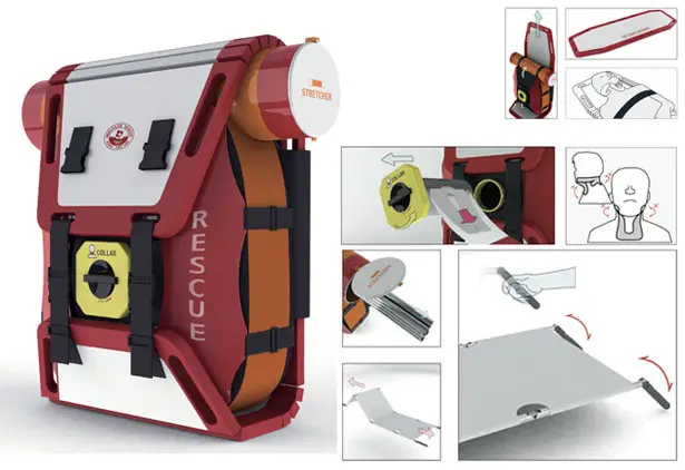 Mountain Rescue Splint Pack To Evacuate Victims from Mountainous Areas