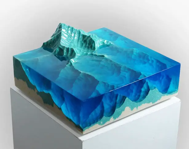 Mountains Slice of Land Incredible 'Dual Sculptures' Interpreting Nature by Eduard Locota