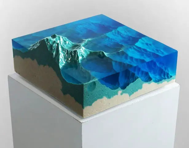 Mountains Slice of Land Incredible 'Dual Sculptures' Interpreting Nature by Eduard Locota