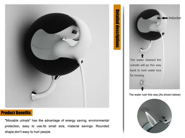 Movable Urinals by Fuming Wu