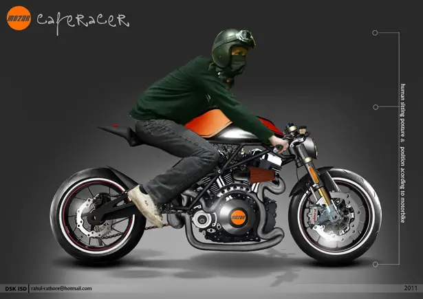 Mo2or Cafe Racer Design Proposal by Rahul Rathore