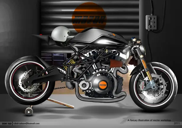 Mo2or Cafe Racer Design Proposal by Rahul Rathore