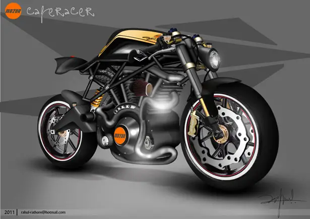 Mo2or Cafe Racer Design Proposal by Rahul Rathore