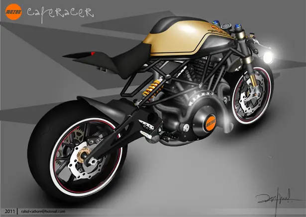 Mo2or Cafe Racer Design Proposal by Rahul Rathore