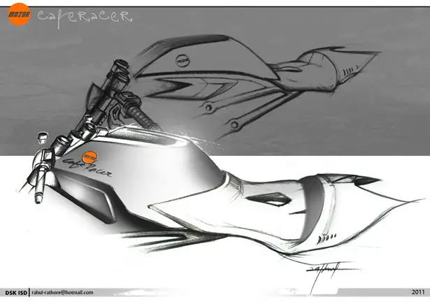 Mo2or Cafe Racer Design Proposal by Rahul Rathore