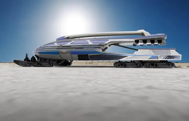 Muadib : Futuristic Desert Transportation by Charles Bombardier and Boris Schwarzer