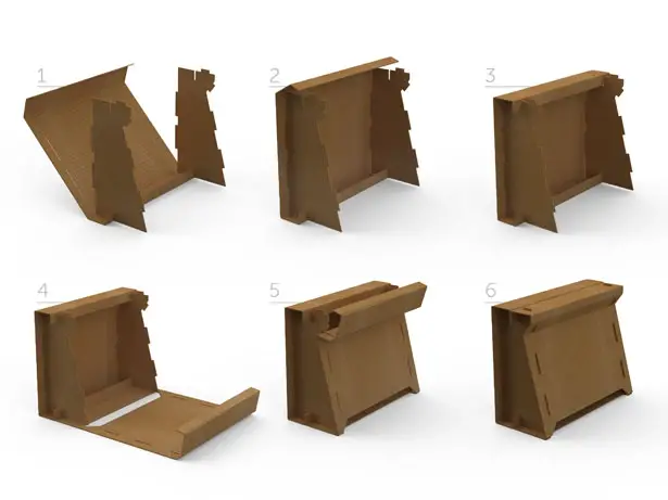 Multi Project Proposes Multi-functional Cardboard Furniture by Kenarköşe Creative