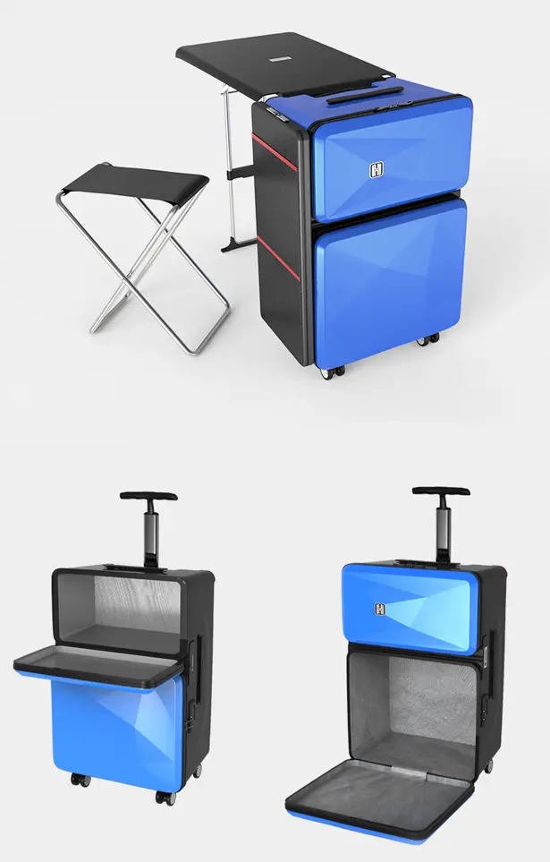 Multifuctional Suitcase with Furniture System