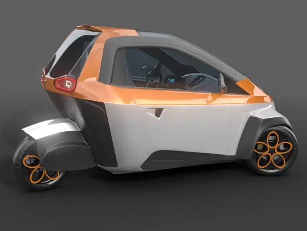 Murban Three-Wheel Concept Car by Ariel Marioni