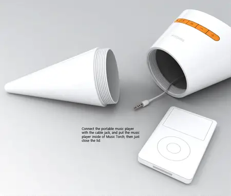 music torch speaker