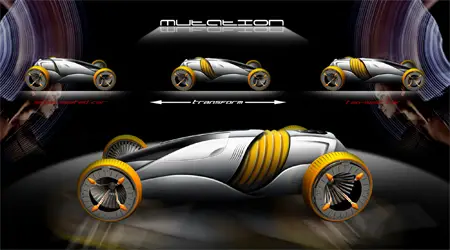 mutation futuristic car concept